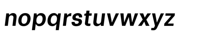 UpgRade Bold Oblique Font LOWERCASE