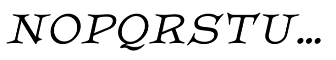 Upona Regular Oblique Font UPPERCASE