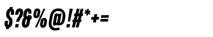 Upstanding Pro Black Italic Font OTHER CHARS