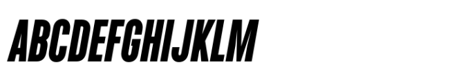 Upstanding Pro Black Italic Font UPPERCASE