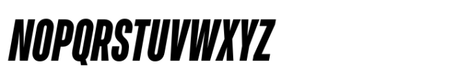 Upstanding Pro Black Italic Font UPPERCASE