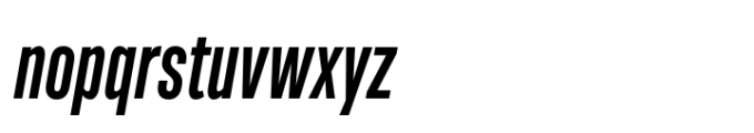 Upstanding Pro Bold Italic Font LOWERCASE