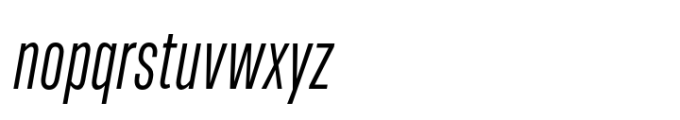 Upstanding Pro Italic Font LOWERCASE
