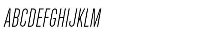 Upstanding Pro Light Italic Font UPPERCASE