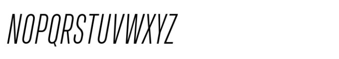 Upstanding Pro Light Italic Font UPPERCASE