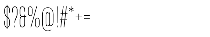 Upstanding Pro MAX Extra Light Font OTHER CHARS