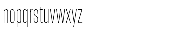 Upstanding Pro MAX Extra Light Font LOWERCASE
