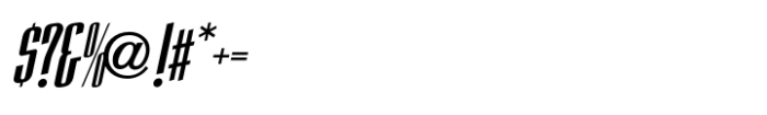Upswing JNL Oblique Font OTHER CHARS
