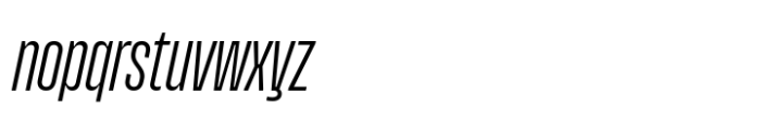 Upton Variable Italic Font LOWERCASE