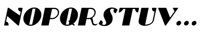 Uptown Deco JNL Oblique Font UPPERCASE