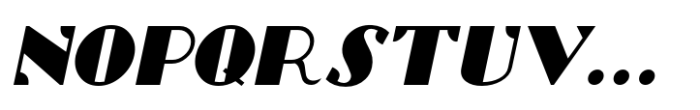 Uptown Deco JNL Oblique Font LOWERCASE