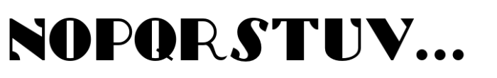 Uptown Deco JNL Regular Font LOWERCASE