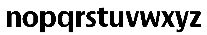 Urca Bold Font LOWERCASE