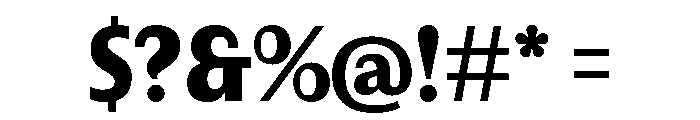 Urca Extrabold Font OTHER CHARS