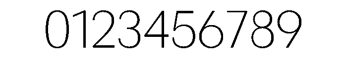 Urca Extralight Font OTHER CHARS