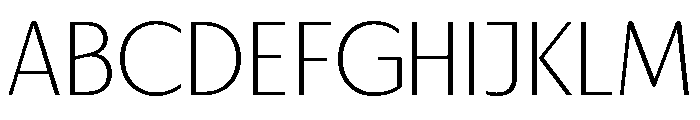 Urca Extralight Font UPPERCASE