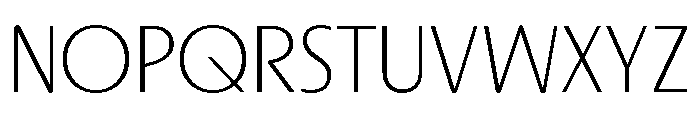 Urca Extralight Font UPPERCASE
