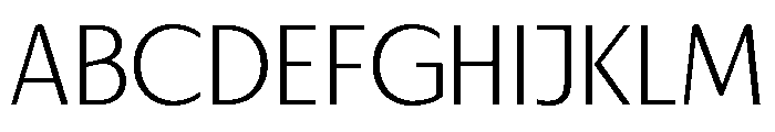 Urca Light Font UPPERCASE