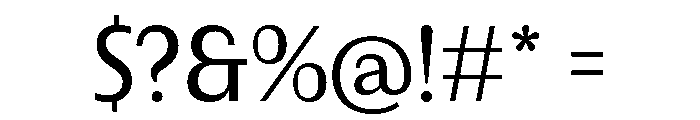 Urca Medium Font OTHER CHARS