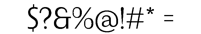 Urca Regular Font OTHER CHARS