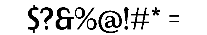 Urca Semibold Font OTHER CHARS