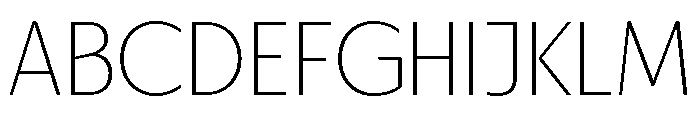 Urca Thin Font UPPERCASE