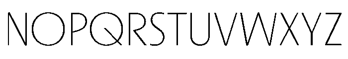 Urca Thin Font UPPERCASE