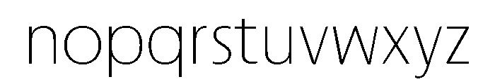 Urca Thin Font LOWERCASE