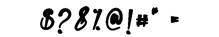 Urban Blash Font OTHER CHARS