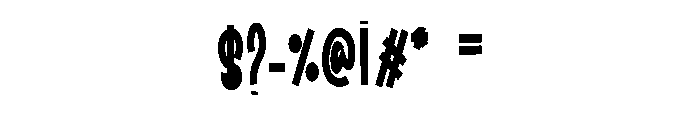 Urban Blash2 Font OTHER CHARS