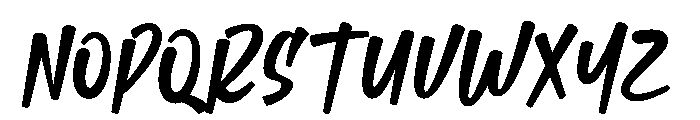 Urban Blash Font LOWERCASE