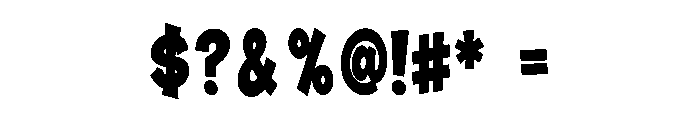 Urban Blast Font OTHER CHARS