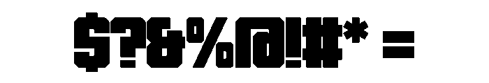 Urban Block Regular Font OTHER CHARS