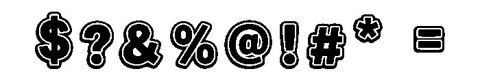 Urban Bubble Font OTHER CHARS