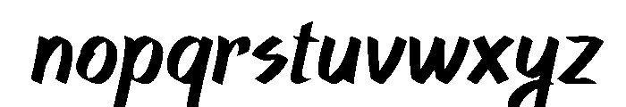 Urban Char Italic Font LOWERCASE