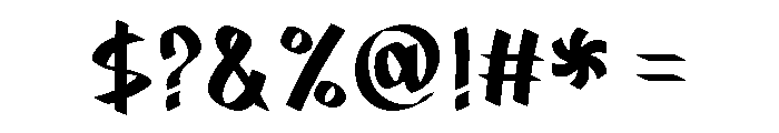 Urban Char Font OTHER CHARS