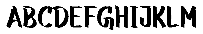 Urban Char Font UPPERCASE