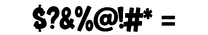 Urban Chunk Font OTHER CHARS