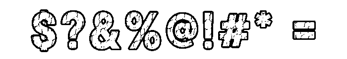 Urban Crack Font OTHER CHARS