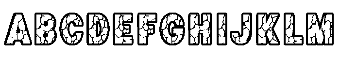Urban Crack Font UPPERCASE