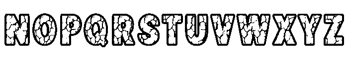 Urban Crack Font UPPERCASE