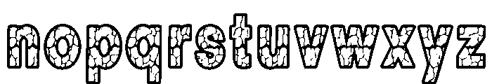 Urban Crack Font LOWERCASE