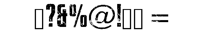 Urban Fighter Regular Font OTHER CHARS