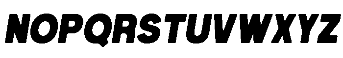 Urban Grind Oblique Font UPPERCASE