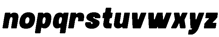 Urban Grind Oblique Font LOWERCASE