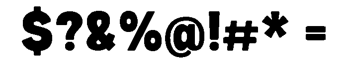 Urban Grind Regular Font OTHER CHARS