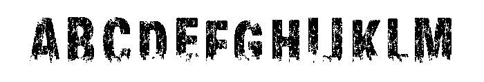 Urban Jungle grunge Regular Font UPPERCASE