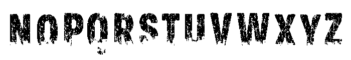 Urban Jungle grunge Regular Font LOWERCASE