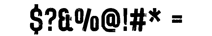 Urban Nomad Regular Font OTHER CHARS