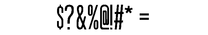 Urban Tall Font OTHER CHARS